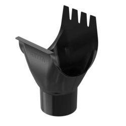 BRYZA STAL Lej spustowy 125/90 mm - CZERŃ